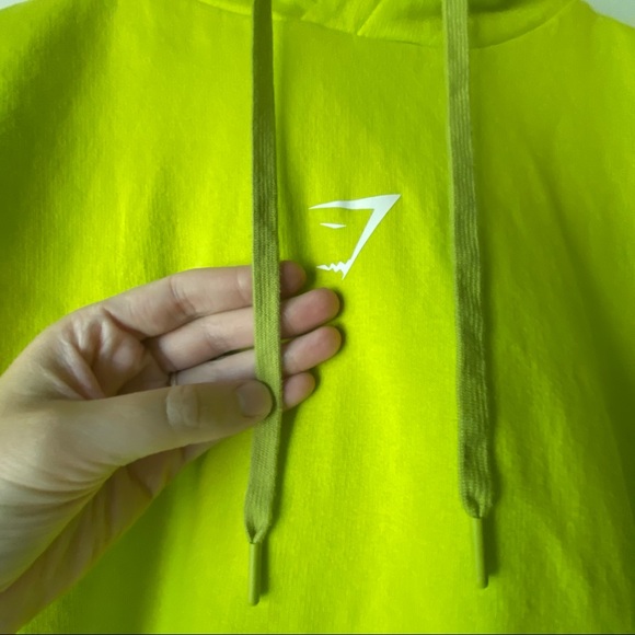 Gymshark Lime Oversized Training Hoodie sz Small - Picture 6 of 12